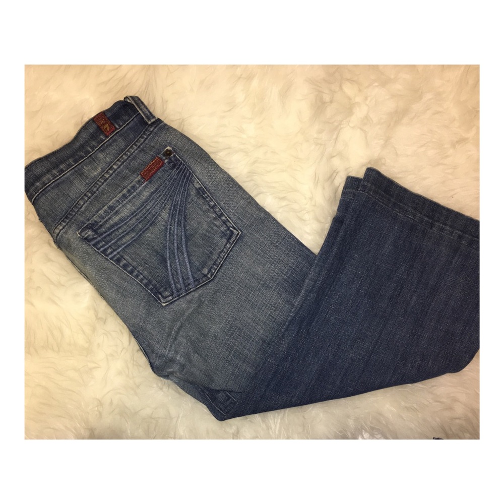 7 for all Man kind cropped jeans
